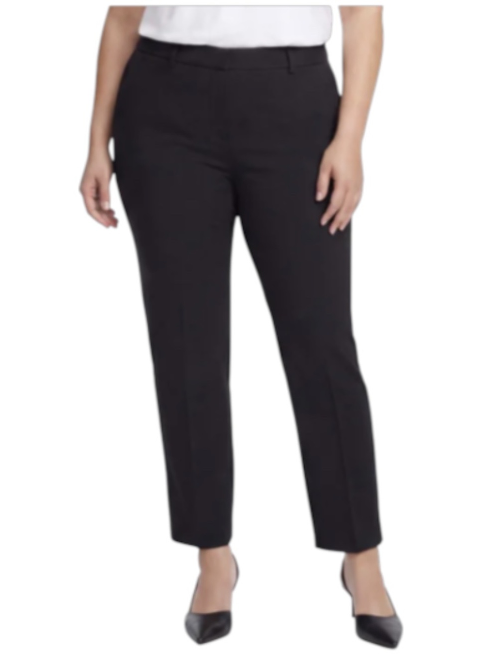 Express Womens Black Business Casual Cropped Ankle Pant 10